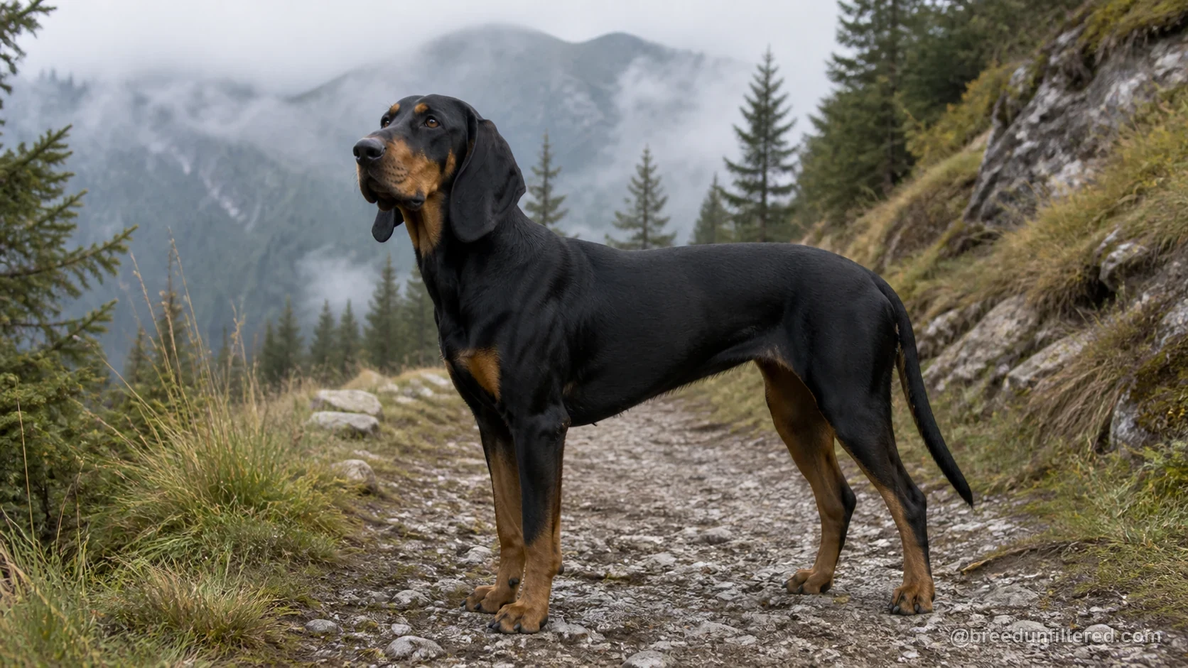 Austrian Black And Tan Hound